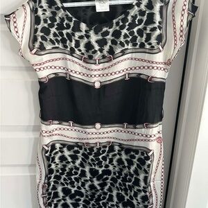 Stylish Black and White Dress